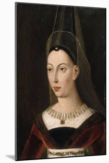 Portrait d'Isabelle de Bourbon, seconde femme de Charles le Téméraire, morte en 1465-null-Mounted Giclee Print