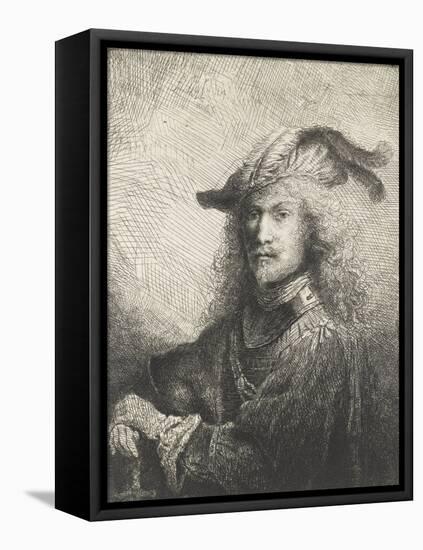 Portrait d'officier-Ferdinand Bol-Framed Stretched Canvas