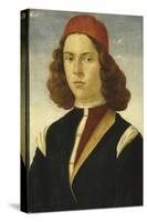 Portrait d'un jeune homme-Domenico Ghirlandaio-Stretched Canvas