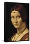 Portrait d'une dame de la cour de Milan, dit à tort "la belle ferronnière"-Léonard de Vinci-Framed Stretched Canvas