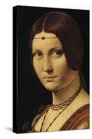Portrait d'une dame de la cour de Milan, dit à tort "la belle ferronnière"-Léonard de Vinci-Stretched Canvas