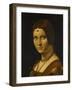 Portrait d'une dame de la cour de Milan, dit à tort "la belle ferronnière"-Léonard de Vinci-Framed Giclee Print