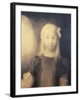 Portrait d'une Fillette Blonde: Jeanne Roberte, 1905-Odilon Redon-Framed Giclee Print