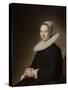 Portrait d'une jeune femme assise-Jan Cornelisz Verspronck-Stretched Canvas