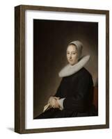 Portrait d'une jeune femme assise-Jan Cornelisz Verspronck-Framed Giclee Print