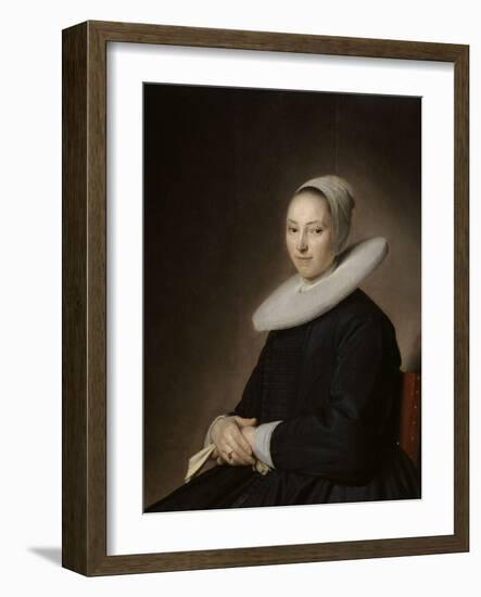 Portrait d'une jeune femme assise-Jan Cornelisz Verspronck-Framed Giclee Print