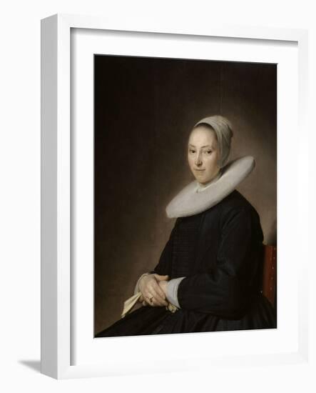 Portrait d'une jeune femme assise-Jan Cornelisz Verspronck-Framed Giclee Print