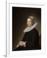 Portrait d'une jeune femme assise-Jan Cornelisz Verspronck-Framed Giclee Print