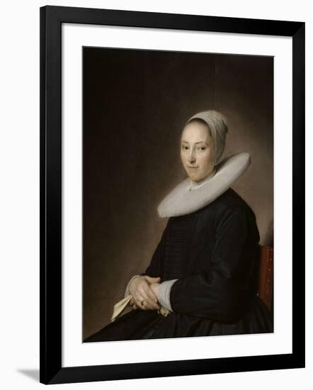 Portrait d'une jeune femme assise-Jan Cornelisz Verspronck-Framed Giclee Print