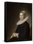 Portrait d'une jeune femme assise-Jan Cornelisz Verspronck-Framed Stretched Canvas