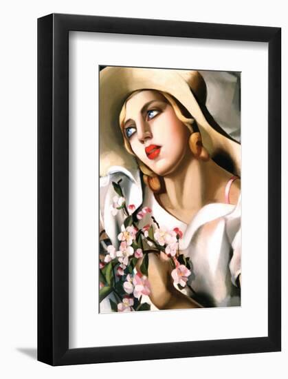 Portrait d'Une Jeune Fille-Tamara de Lempicka-Framed Premium Giclee Print