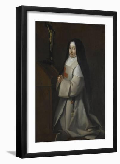 Portrait d'une jeune religieuse-null-Framed Giclee Print