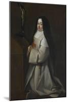 Portrait d'une jeune religieuse-null-Mounted Giclee Print