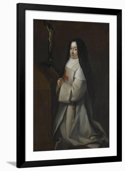 Portrait d'une jeune religieuse-null-Framed Giclee Print
