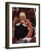 Portrait De Alexei (Aleksei) Pavlovich Ignatiev (1842-1906), Membre Du Conseil D'etat, Ministre De-Ilya Efimovich Repin-Framed Giclee Print