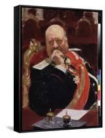 Portrait De Alexei (Aleksei) Pavlovich Ignatiev (1842-1906), Membre Du Conseil D'etat, Ministre De-Ilya Efimovich Repin-Framed Stretched Canvas