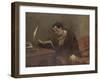 Portrait de Baudelaire-Gustave Courbet-Framed Giclee Print