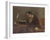 Portrait de Baudelaire-Gustave Courbet-Framed Giclee Print