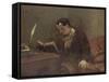 Portrait de Baudelaire-Gustave Courbet-Framed Stretched Canvas