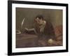 Portrait de Baudelaire-Gustave Courbet-Framed Giclee Print