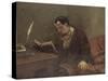Portrait de Baudelaire-Gustave Courbet-Stretched Canvas