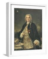 Portrait de Bertrand François Mahé de la Bourdonnais (1699-1753)-Charles Giron-Framed Giclee Print