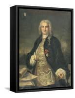 Portrait de Bertrand François Mahé de la Bourdonnais (1699-1753)-Charles Giron-Framed Stretched Canvas