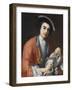 Portrait De Carlo Broschi Dit Farinelli, Chanteur Contralto Et Soprano, Castrat Italien - Portrait-Jacopo Amigoni-Framed Giclee Print