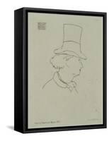 Portrait de Charles Baudelaire au chapeau-Edouard Manet-Framed Stretched Canvas