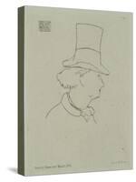Portrait de Charles Baudelaire au chapeau-Edouard Manet-Stretched Canvas