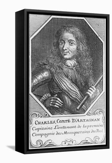 Portrait de Charles, comte d'Artagnan-null-Framed Stretched Canvas