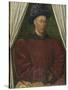 Portrait de Charles VII (1403-1461)-Jean Fouquet-Stretched Canvas