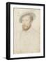 Portrait de Claude Gouffier, sire de Boisy, duc de Roannais (1510-1570)-Jean Clouet-Framed Giclee Print