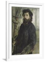 Portrait de Claude Monet (1840-1926), peintre-Pierre-Auguste Renoir-Framed Giclee Print