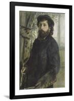 Portrait de Claude Monet (1840-1926), peintre-Pierre-Auguste Renoir-Framed Giclee Print