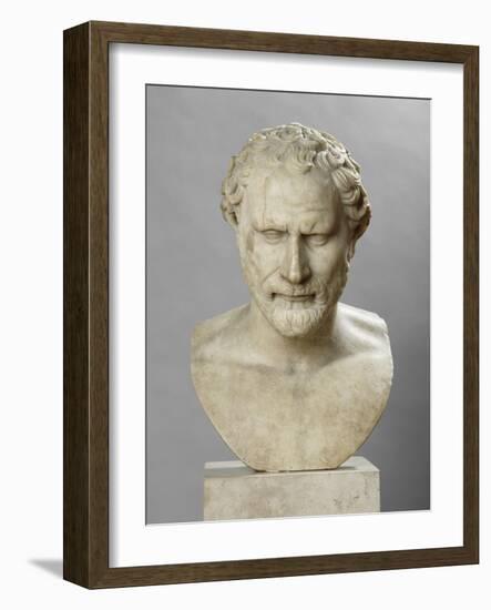 Portrait de Démosthène (348-322 avant J. C.), orateur et homme politique athénien-null-Framed Giclee Print