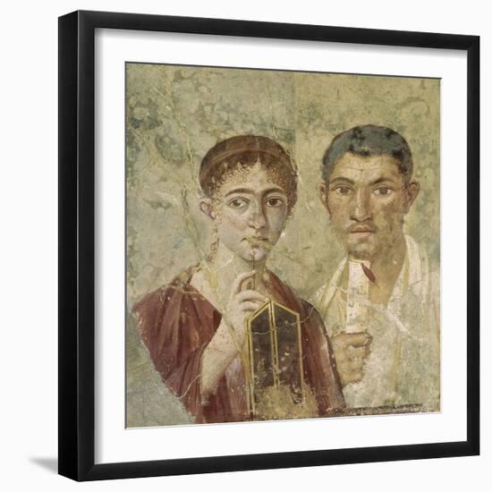 Portrait de deux époux provenant de Pompéi-null-Framed Giclee Print