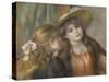 Portrait de deux fillettes-Pierre-Auguste Renoir-Stretched Canvas
