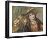 Portrait de deux fillettes-Pierre-Auguste Renoir-Framed Giclee Print