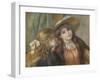 Portrait de deux fillettes-Pierre-Auguste Renoir-Framed Giclee Print