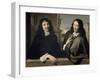 Portrait de deux hommes (autrefois F. Mansart et Ch. Perrrault)-Philippe De Champaigne-Framed Giclee Print