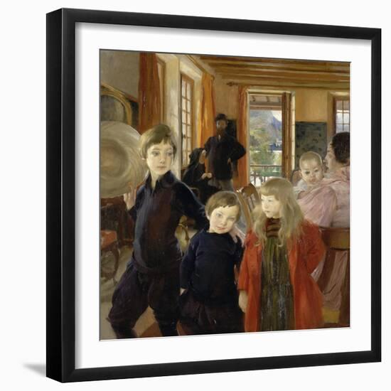 Portrait de famille-Albert Besnard-Framed Premium Giclee Print