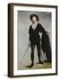 Portrait de Faure dans le rôle d'Hamlet. (Der Sänger Jean-Baptiste Faure als Hamlet ). 1877-Edouard Manet-Framed Giclee Print