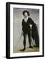 Portrait de Faure dans le rôle d'Hamlet. (Der Sänger Jean-Baptiste Faure als Hamlet ). 1877-Edouard Manet-Framed Giclee Print