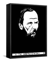 Portrait De Fedor Mikhailovitch Dostoievski (Dostoevsky, Dostoyevsky, Dostoievsky, Dostoevski, Fyod-Felix Edouard Vallotton-Framed Stretched Canvas