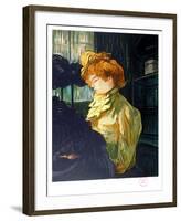 Portrait de Femme after Toulouse-Lautrec-Laurent Salinas-Framed Collectable Print