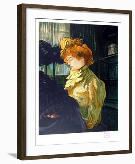 Portrait de Femme after Toulouse-Lautrec-Laurent Salinas-Framed Collectable Print