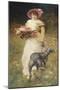 Portrait de femme au chien-Ferdinand Heilbuth-Mounted Giclee Print
