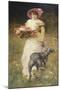 Portrait de femme au chien-Ferdinand Heilbuth-Mounted Giclee Print