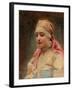 Portrait De Femme De Boyard  (Boiard, Boiar) - Peinture De Konstantin Yegorovich Makovsky (Constan-Konstantin Egorovich Makovsky-Framed Giclee Print